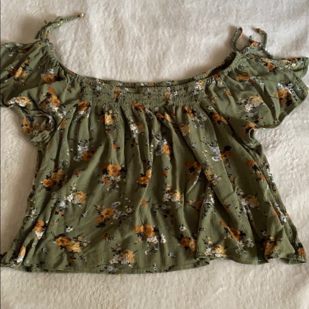 Cute flowy off the shoulder top